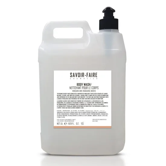 Savoir Faire Mandarin Mint Body Wash 2x5l Refill