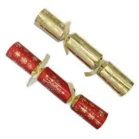 Christmas Crackers 11'' Gold & Red X 50 (plastic Free)