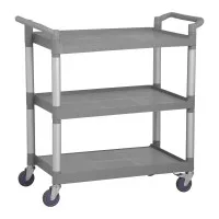 Trolley Medium 3 Tier Grey 902(h)x820(w)x412(d)mm