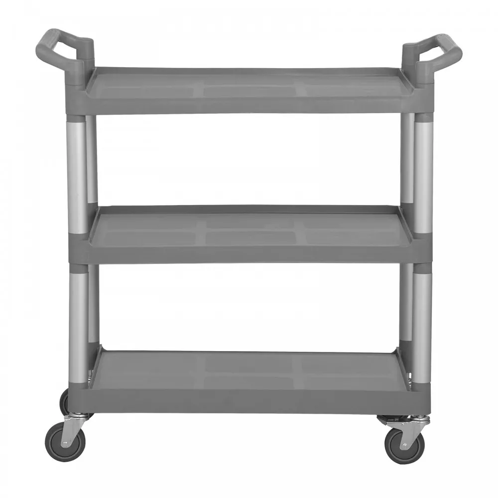 Trolley Medium 3 Tier Grey 902(h)x820(w)x412(d)mm