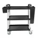 Trolley Medium 3 Tier Black