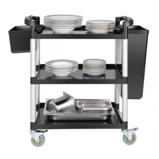 Trolley Medium 3 Tier Black