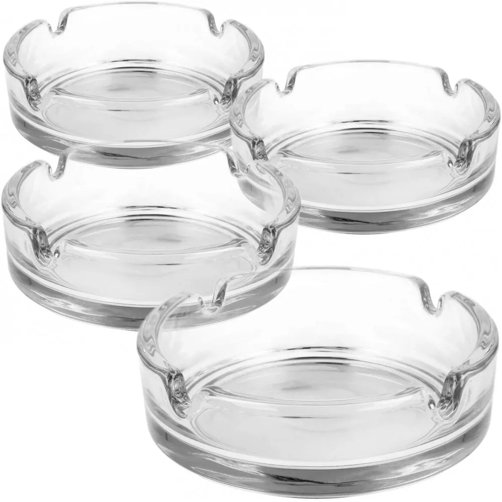 Ashtray Clear Round 10cm X 24