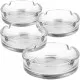 Ashtray Clear Round Thick Glass 
