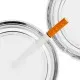 Ashtray Clear Round Thick Glass 