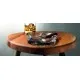 Ashtray Clear Round Thick Glass 
