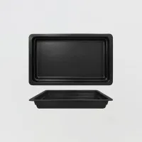 Eco Pearl Black Neofusion Porcelain Dish - Classic Gn 2/3