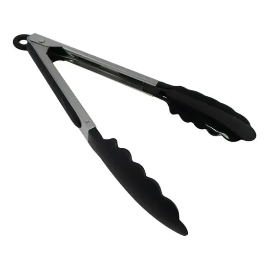 Silicone Coated Stainless Steel Tongs 5 Pk