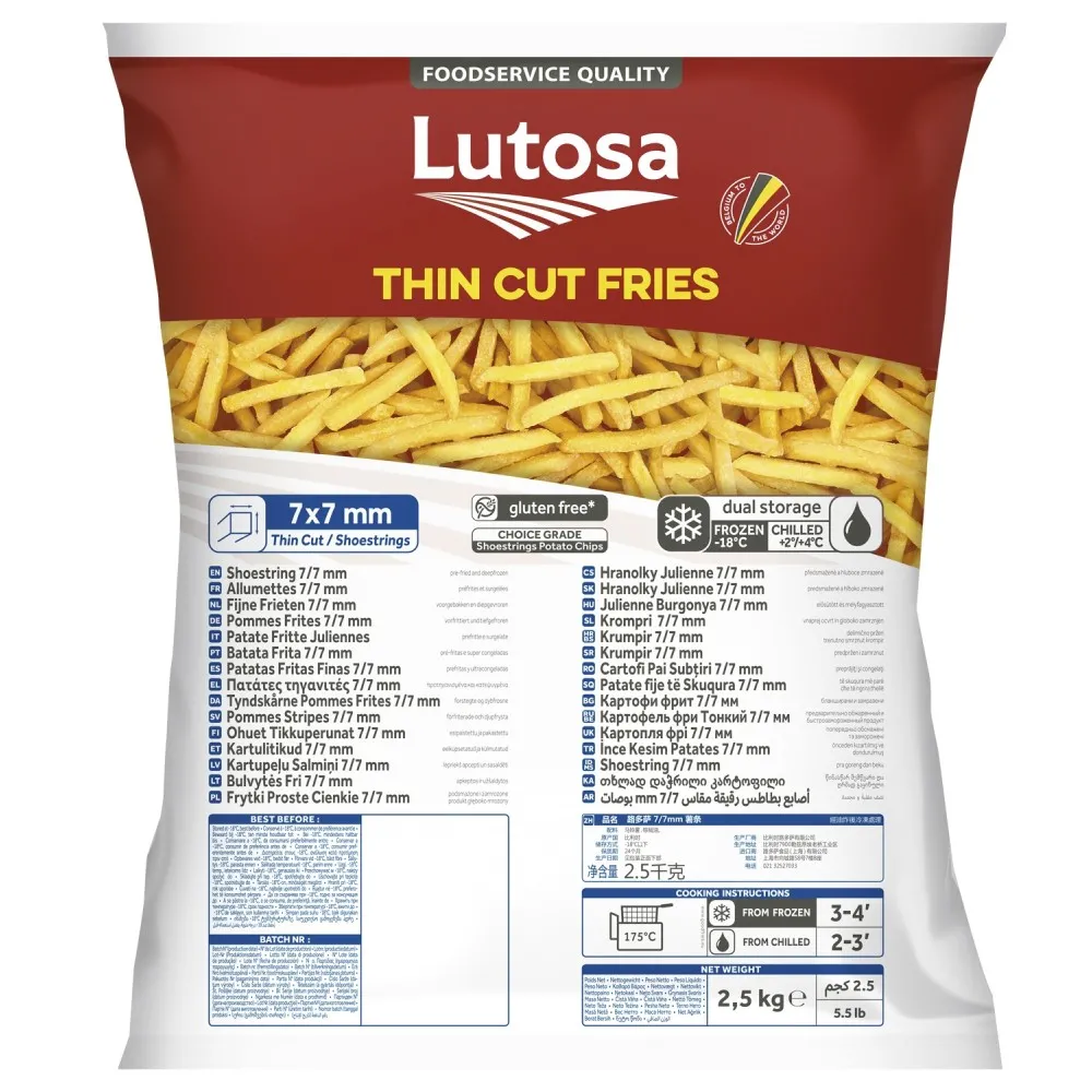 Lutosa Chips Shoe String 7mm (1/4) X 10kg