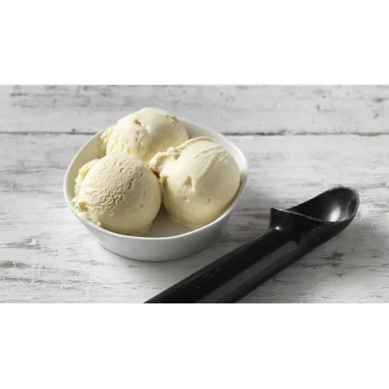 3 Scoops of Ice Cream Vanilla in a Bowl