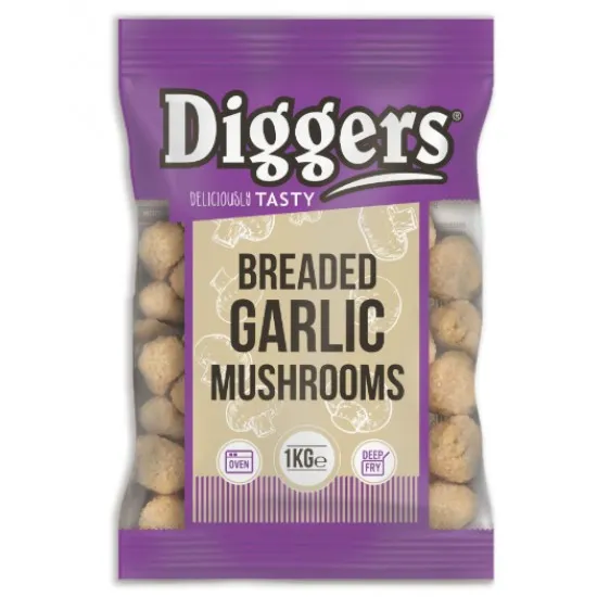 Diggers Garlic Mushrooms 5 X 1kg