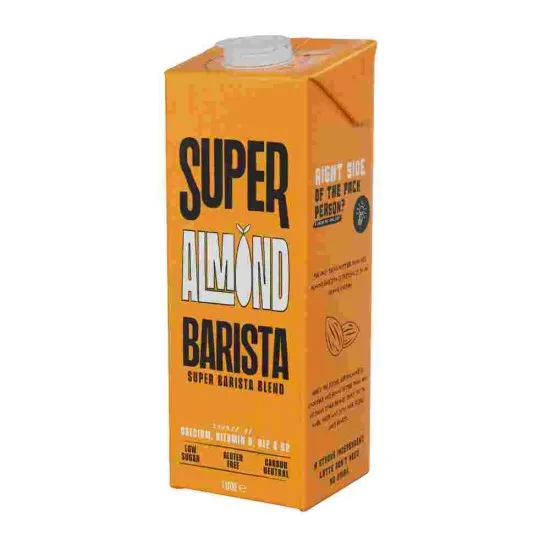 Carton of Super Almond Milk