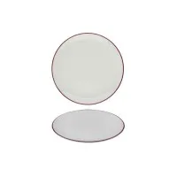 Modest Maroon Coupe Plate 17cm X 12