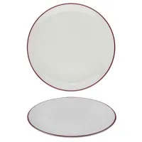 Modest Maroon Coupe Plate 28.5cm X 12