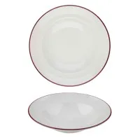Modest Maroon Pasta Plate  28cm X 6