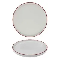 Modest Maroon Signature Plate 28cm X 6