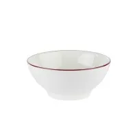 Modest Maroon Footed Bowl 14cm X 12