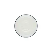 Modest Navy Double Well Saucer 16cm X 12