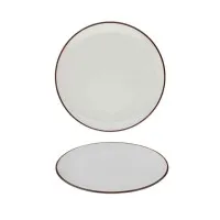 Modest Brown Coupe Plate 25cm X 12