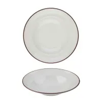 Modest Brown Pasta Plate 28cm X 6