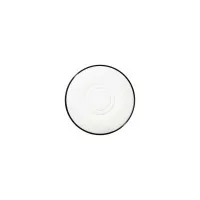 Modest Black Double Well Saucer 16cm X 12