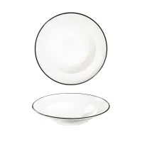 Modest Black Pasta Plate 25cm X 12