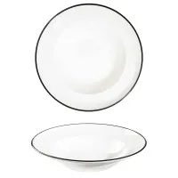 Modest Black Pasta Plate 28cm X 6