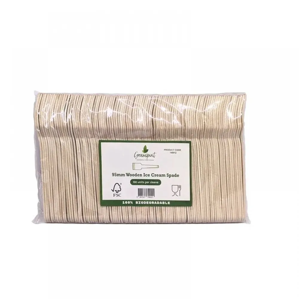Wooden Ice Cream Spade 95mm X 400