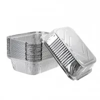 Foil Container+lid 9x6x1.5'' X 25