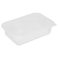 Satco Heavy Weight 500cc Clear Micro Cont & Lid X 250