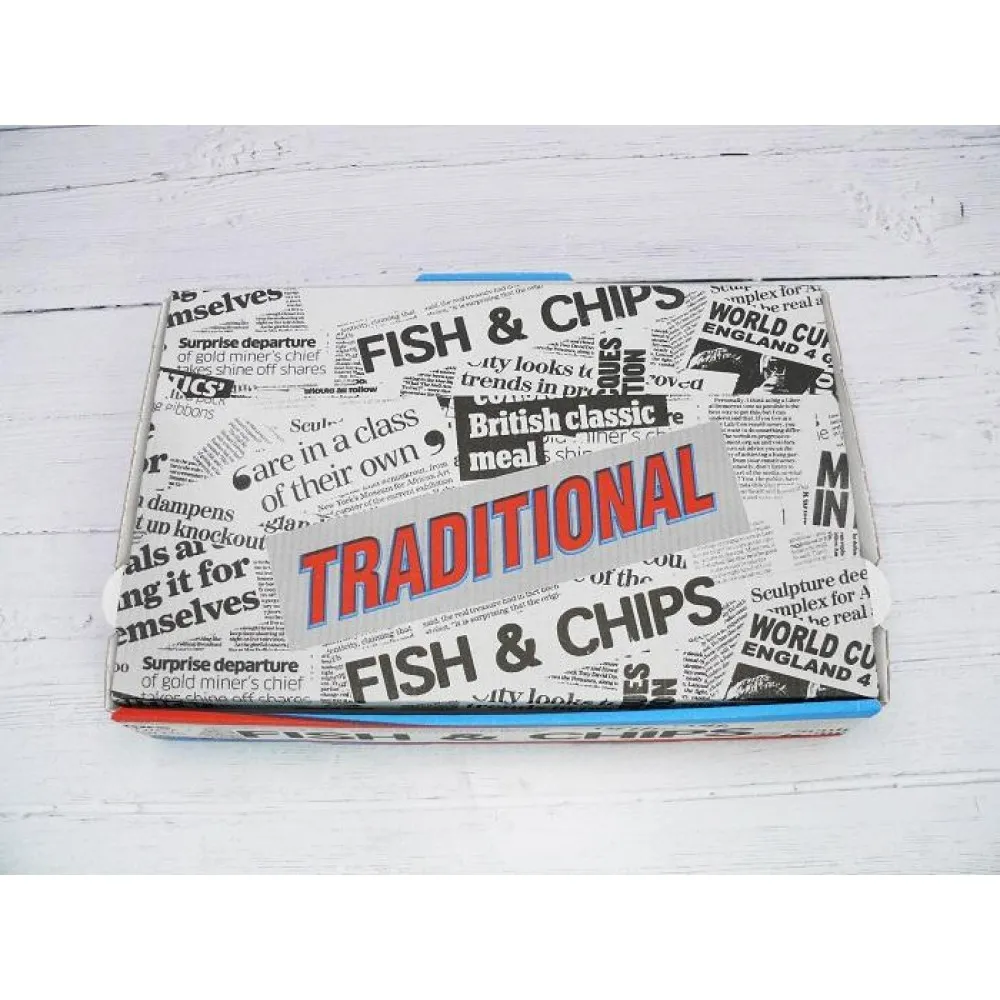 Large Fish & Chips Bio Box X 100