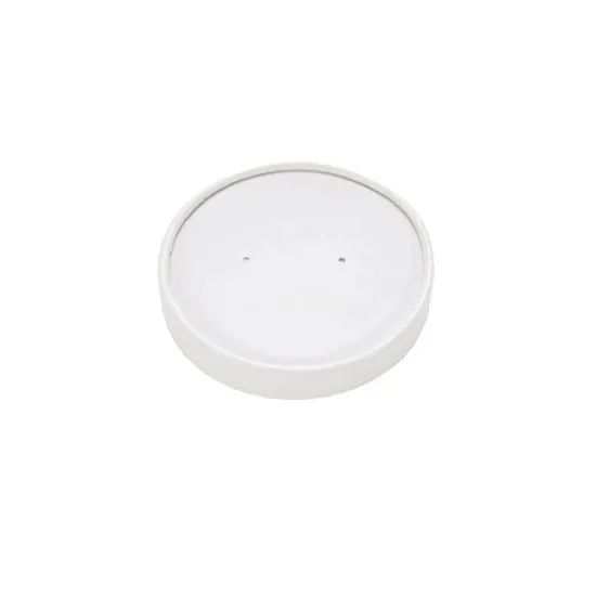 8oz White Soup Container & Lid X 25