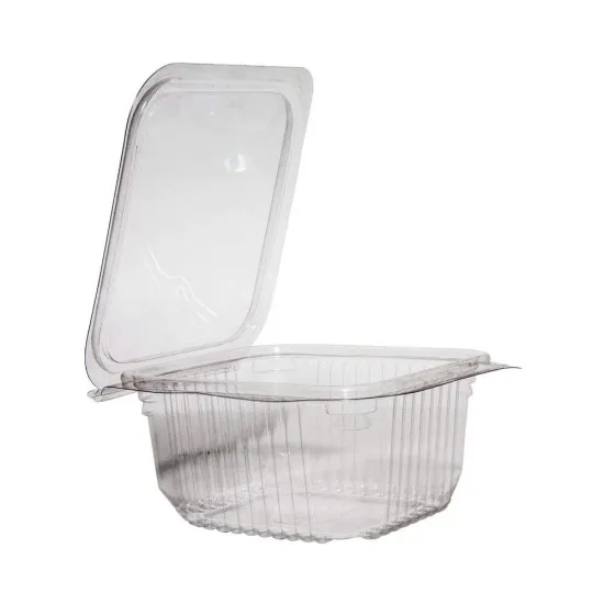 Sq Hinged Salad Cont 375cc X50