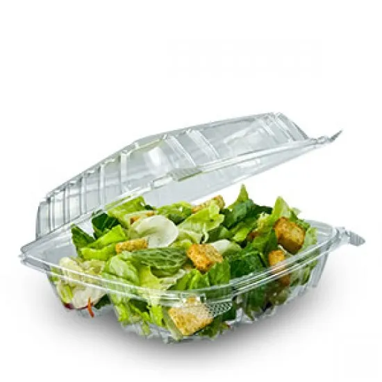 Sq Hinged Salad Cont 375cc X50