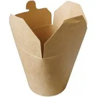 Kraft Compostable 32oz Noodle Box X500