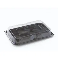Sabert Black Platter+ Lid X25 (35x24x6cm)