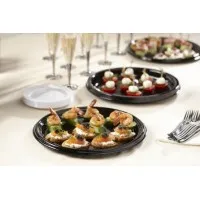 Sabert Black Round 40cm Platter X 50