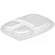 Anti-mist Lid 3 Compart Hot Food Container X 320