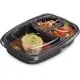 Anti-mist Lid 3 Compart Hot Food Container X 320
