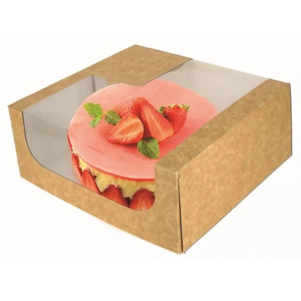 Kraft Cake Box 24x24x6cm X 50