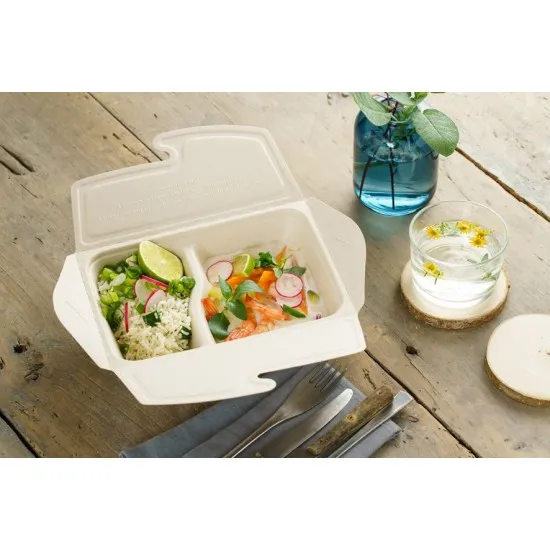 Bepulp 2 Part Meal Box 500/300ml X 150
