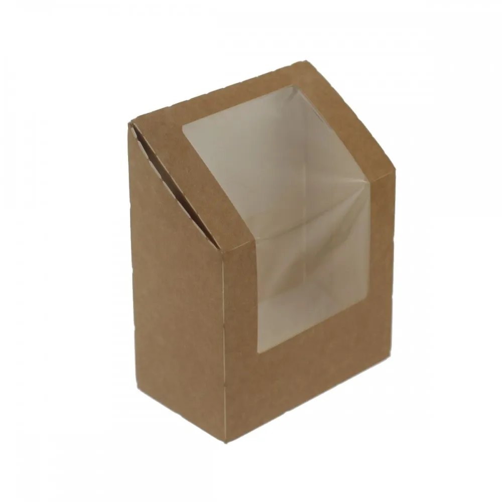 Kraft Stand Up Tortilla Box With Film X 500