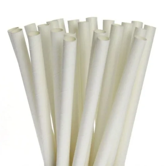 Compostable White Paper Straw X 250