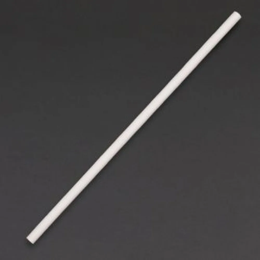 Compostable White Jumbo Straws X 250