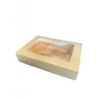 Kraft Platter Box 35x25x7cm W Window X25