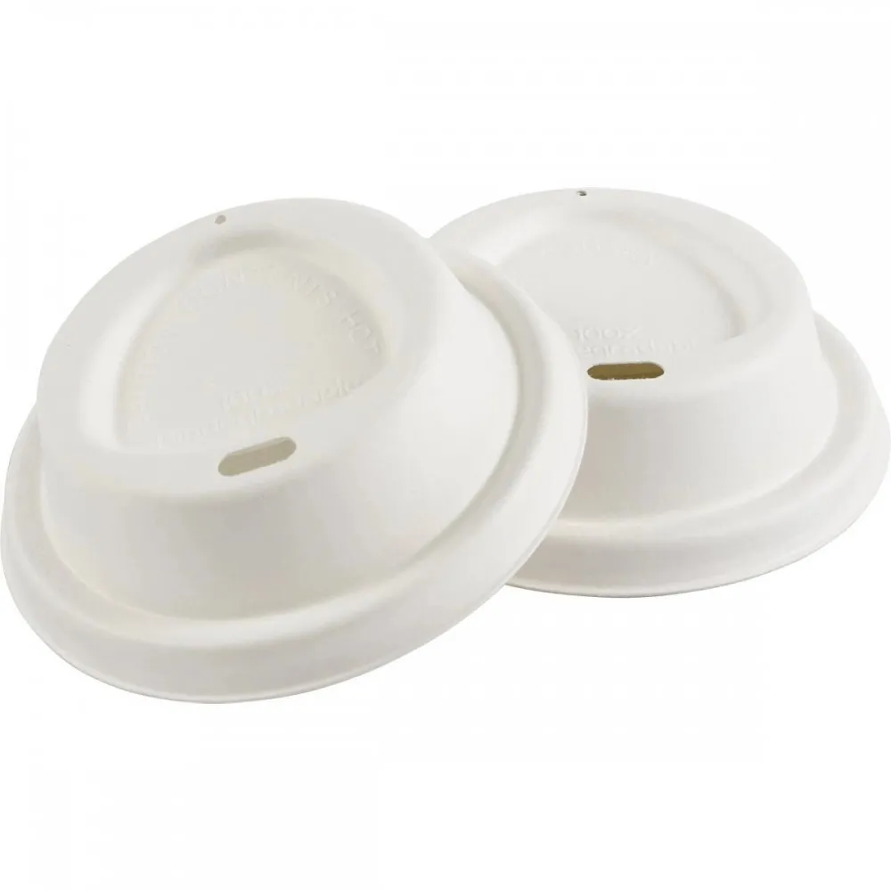 12/16oz White 89mm Compostable Lid X 1000