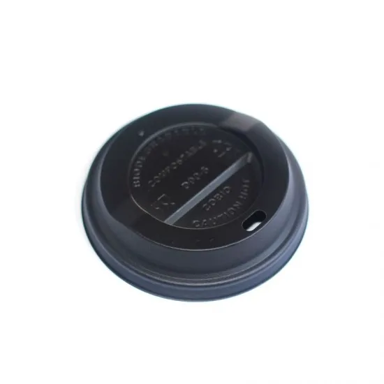 Black Disposable Cup Lid 
