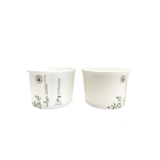 Compostable 8oz White Soup Container 