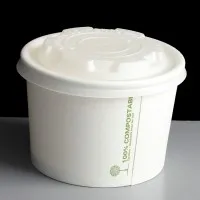 Compostable 6-8oz Soup Container Lid X 1000