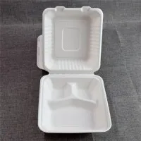 Bagasse 3 Part Large Meal Box X 200